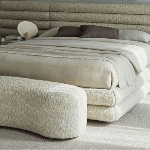 The Loft Fully Upholstered Bed and Ottoman