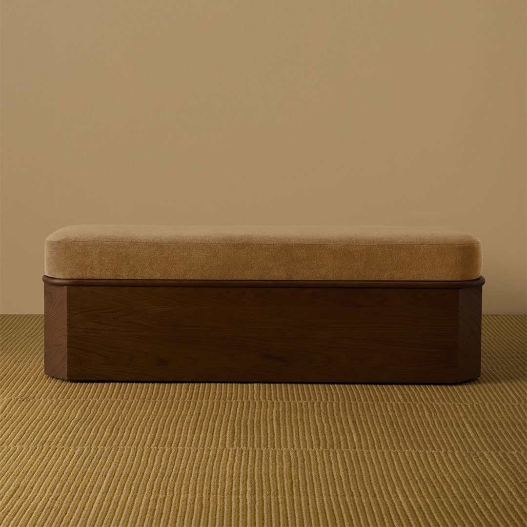 Walnut Timber / Camel Velvet