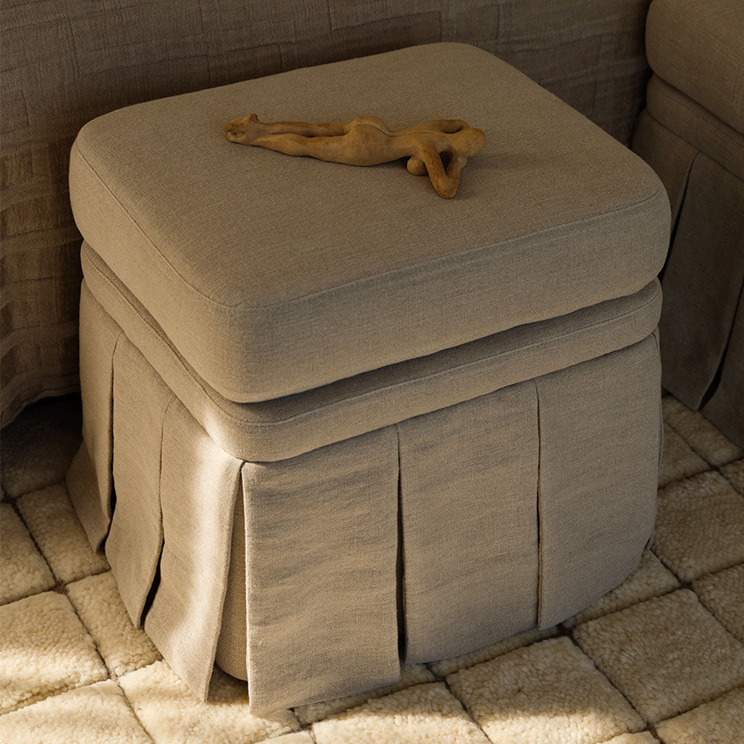 Solène Pleated Ottoman