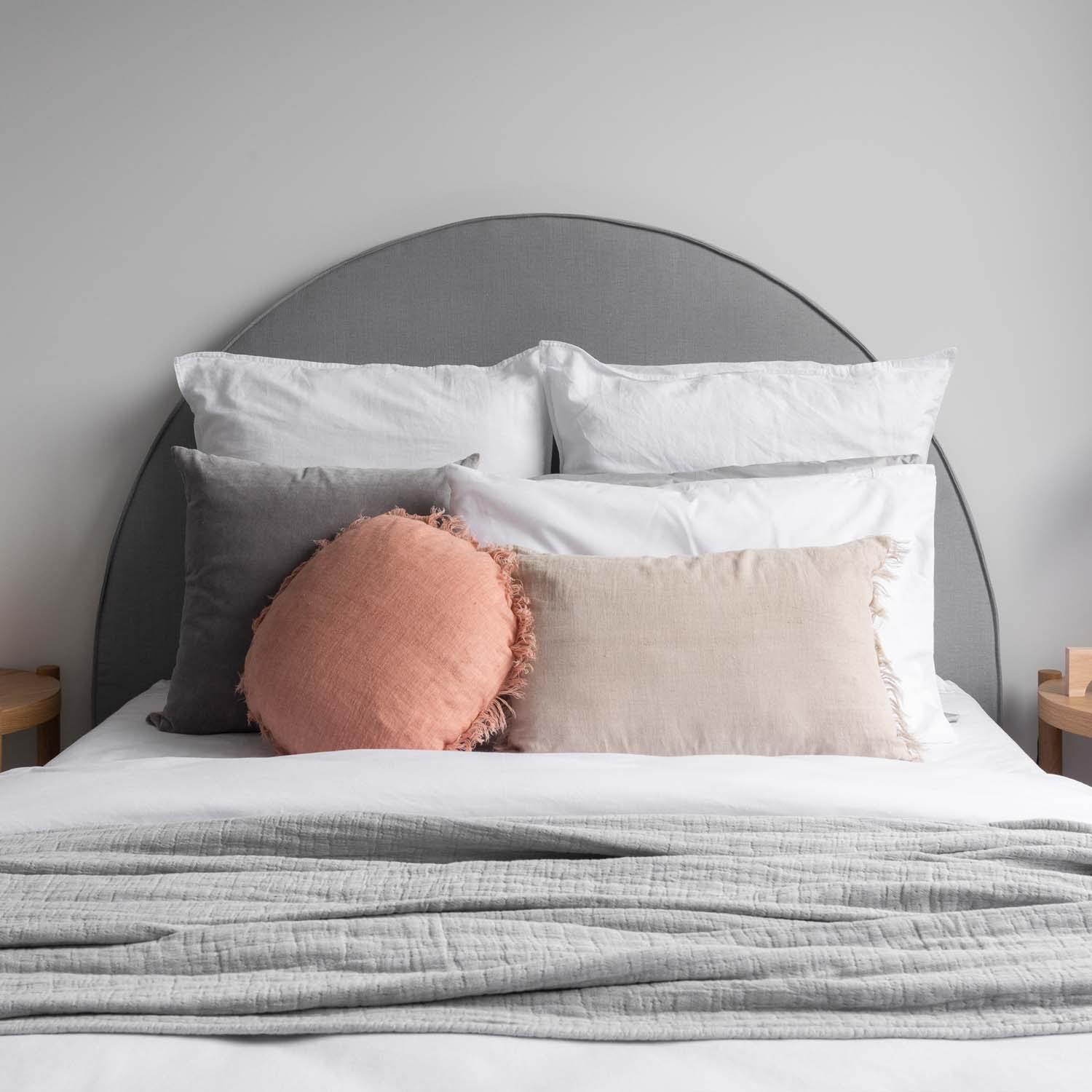 Tara - Double Flange Round Arch Bedhead - ZENN DESIGN