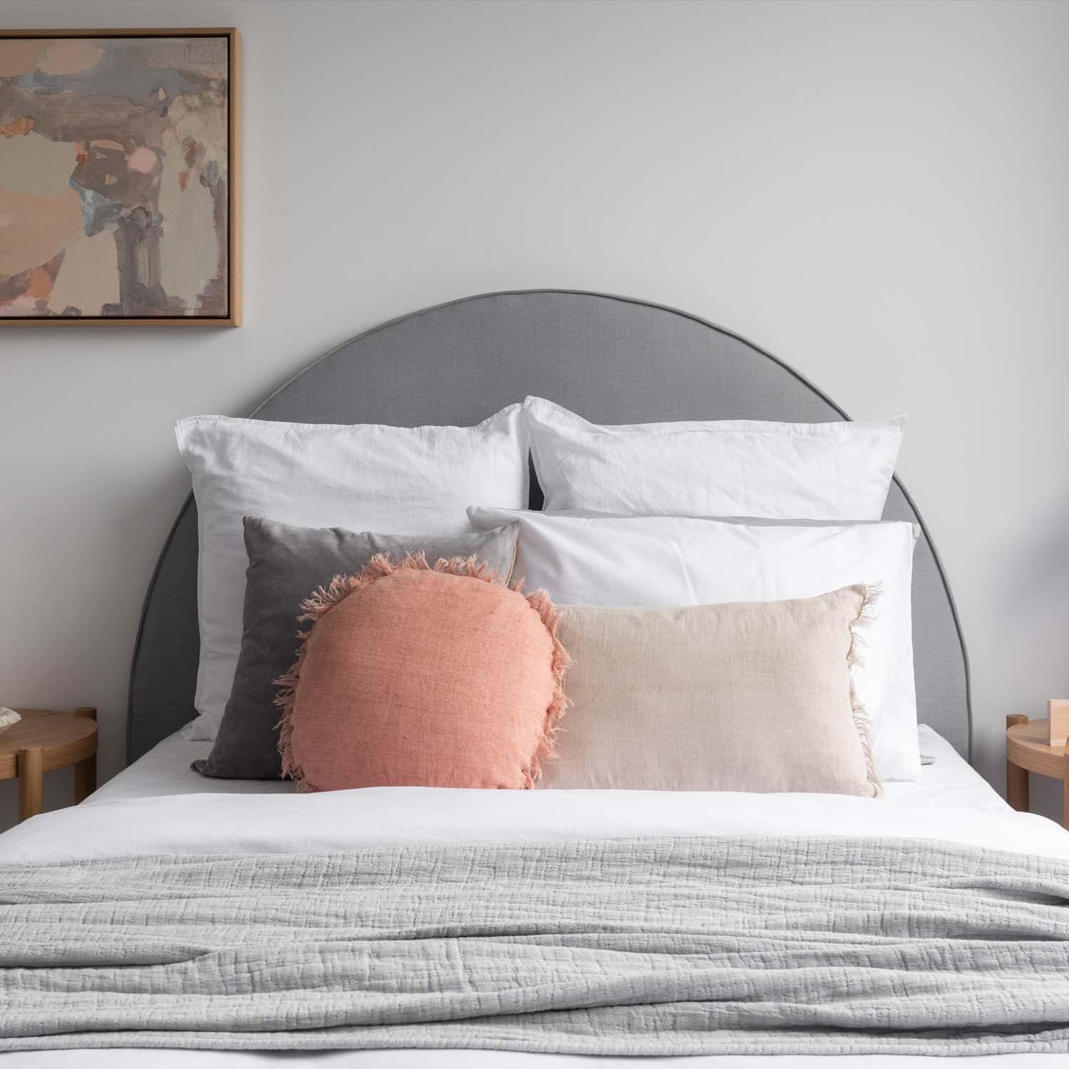 Tara - Double Flange Round Arch Bedhead - ZENN DESIGN