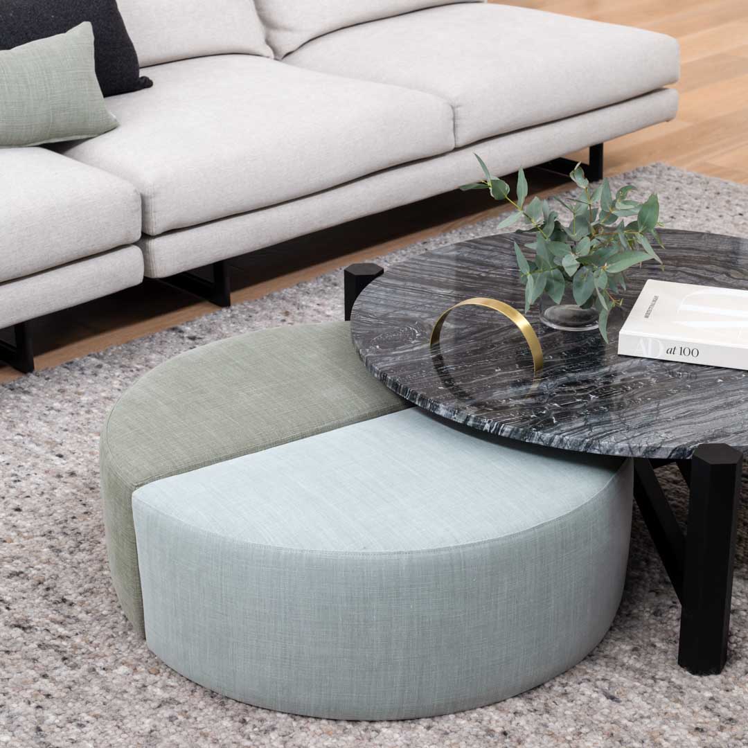 Half Moon Ottoman