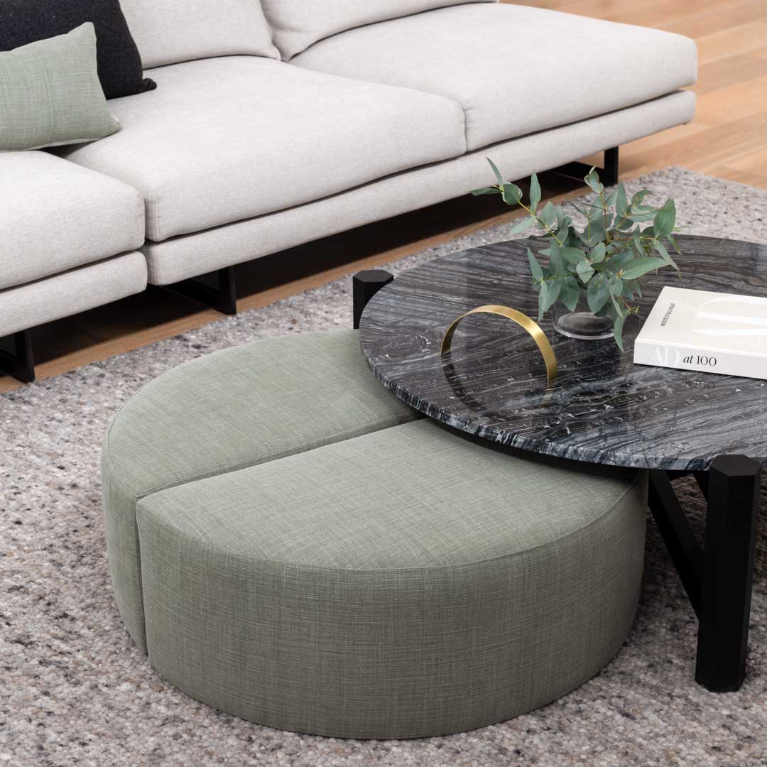 Half Moon Ottoman