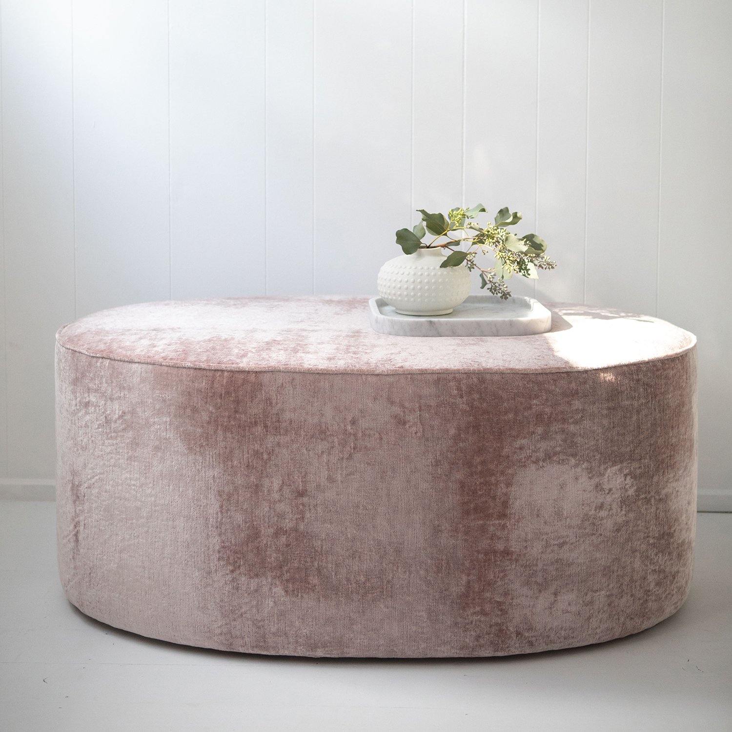 Oval Coffee Table Ottoman - ZENN DESIGN