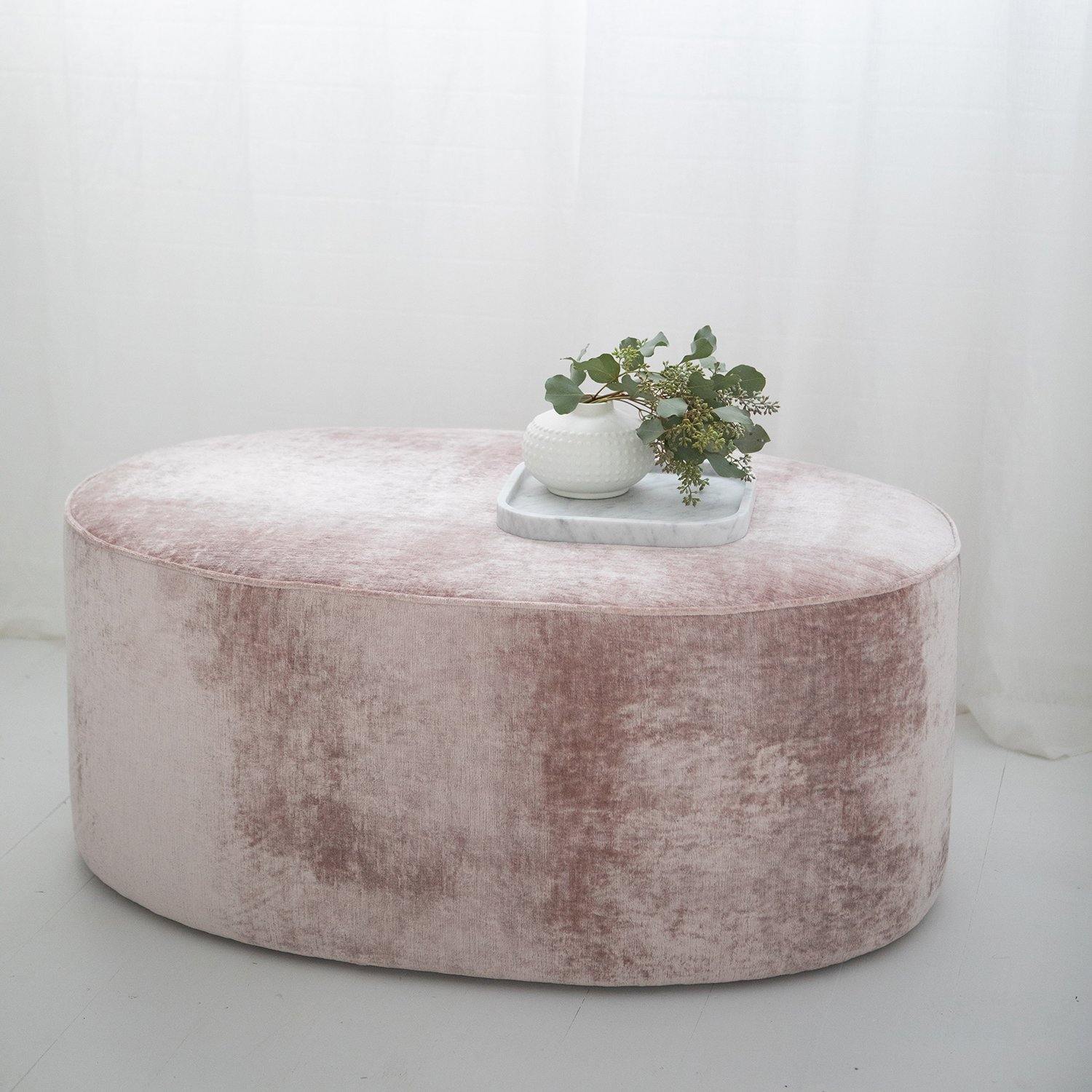 Oval Coffee Table Ottoman - ZENN DESIGN