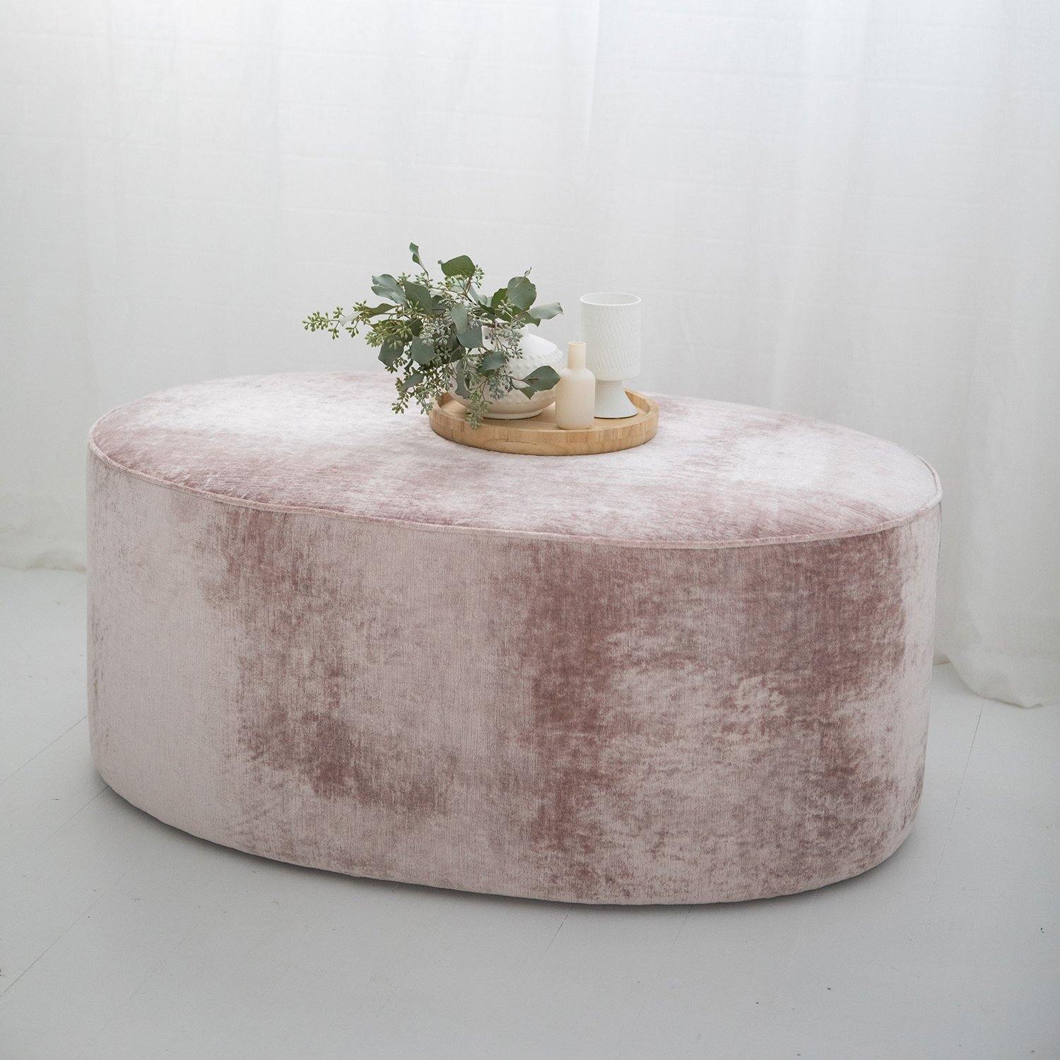 Oval Coffee Table Ottoman - ZENN DESIGN